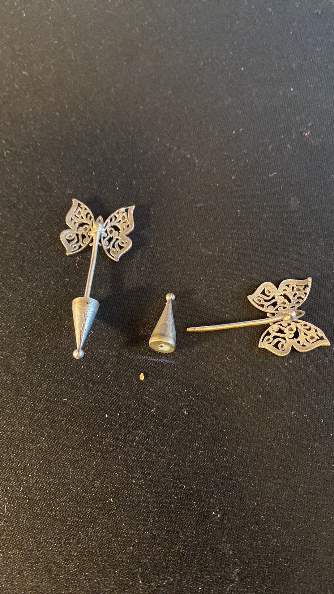 New Jewelry: Silver Butterfly Earrings
