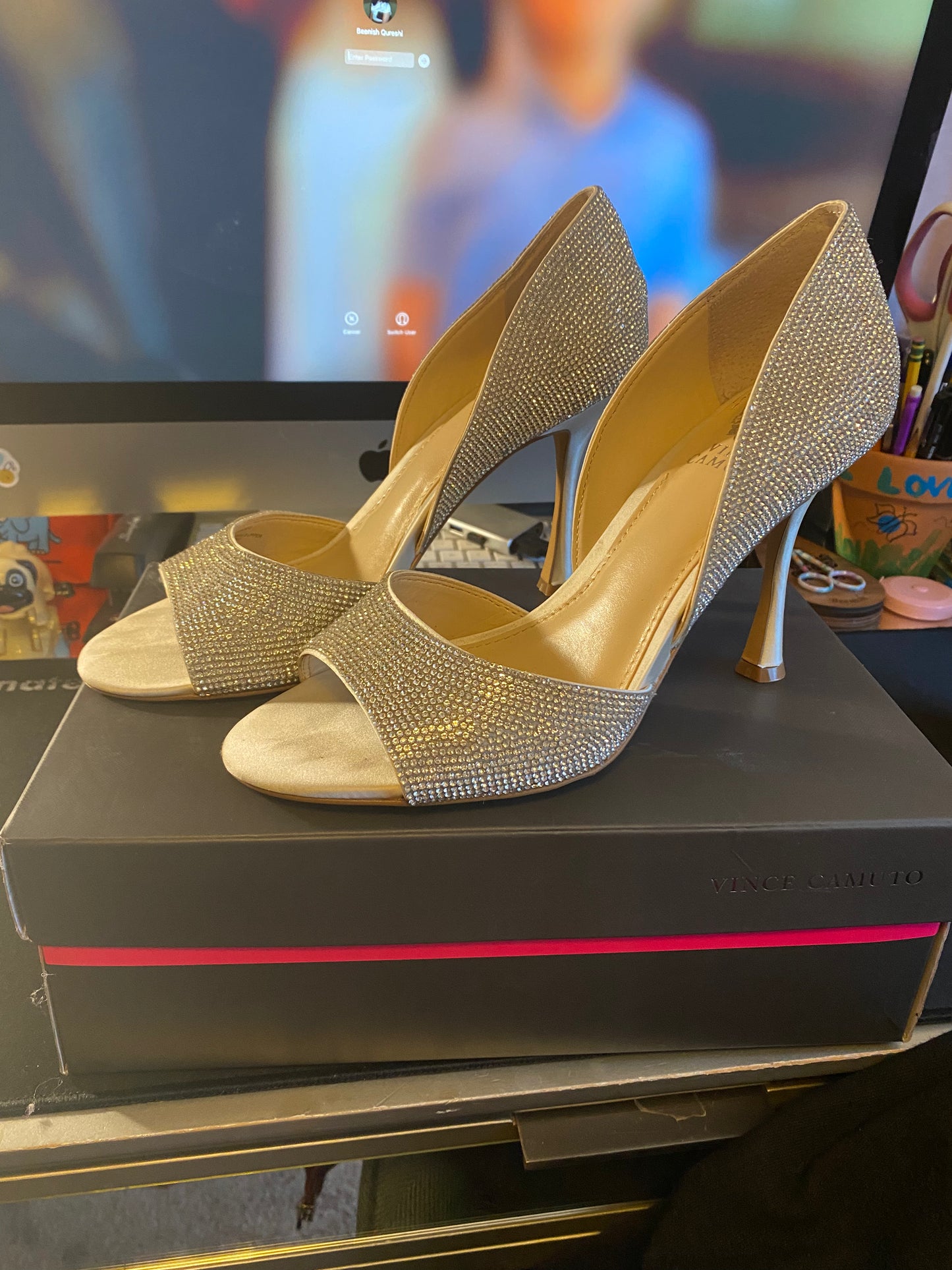 Used Shoes: Vince Camuto Peep Toe