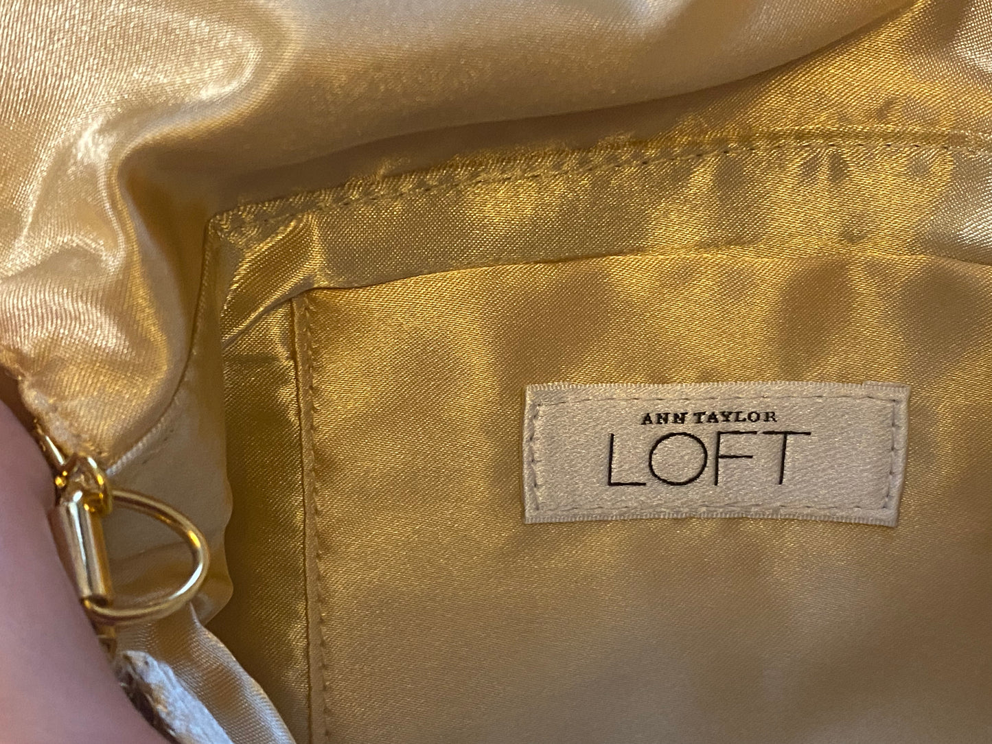 Like New Bag: Gold Clutch