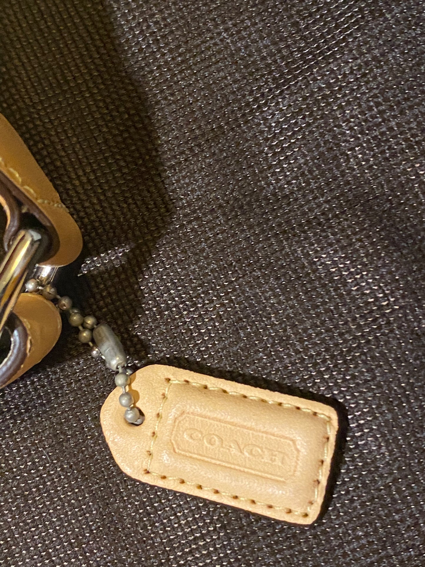 Vintage Bags: Small Yellow Coach Bag