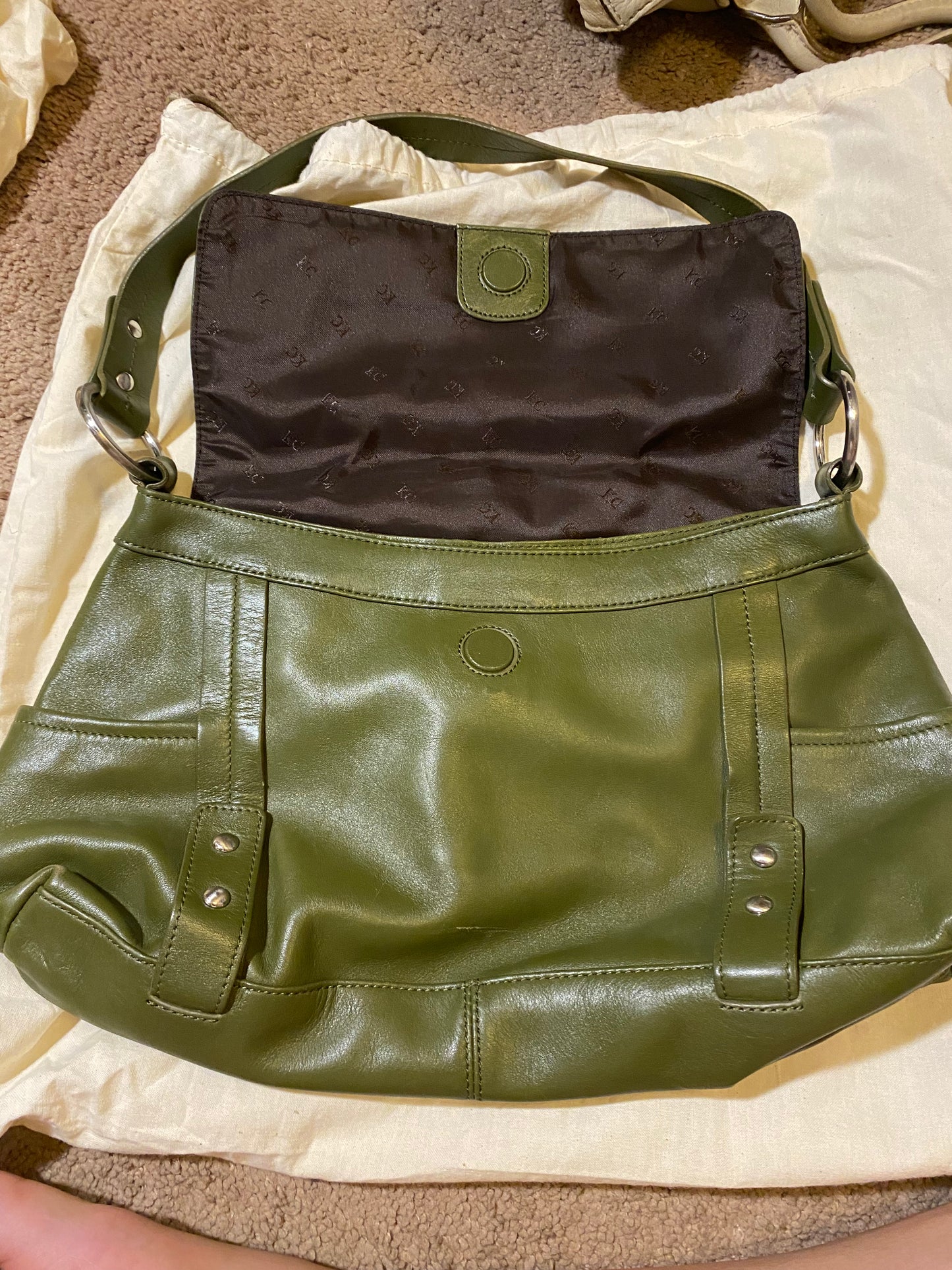 Used Bags: Kenneth Cole, Forest Green