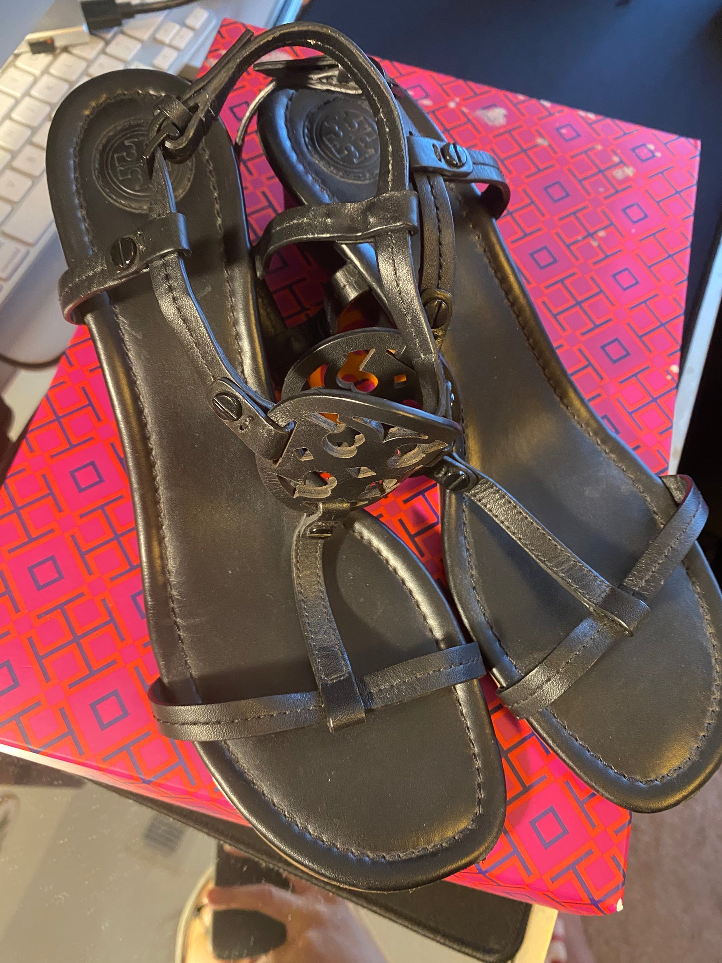 New Shoes: Tory Burch Black Wedges
