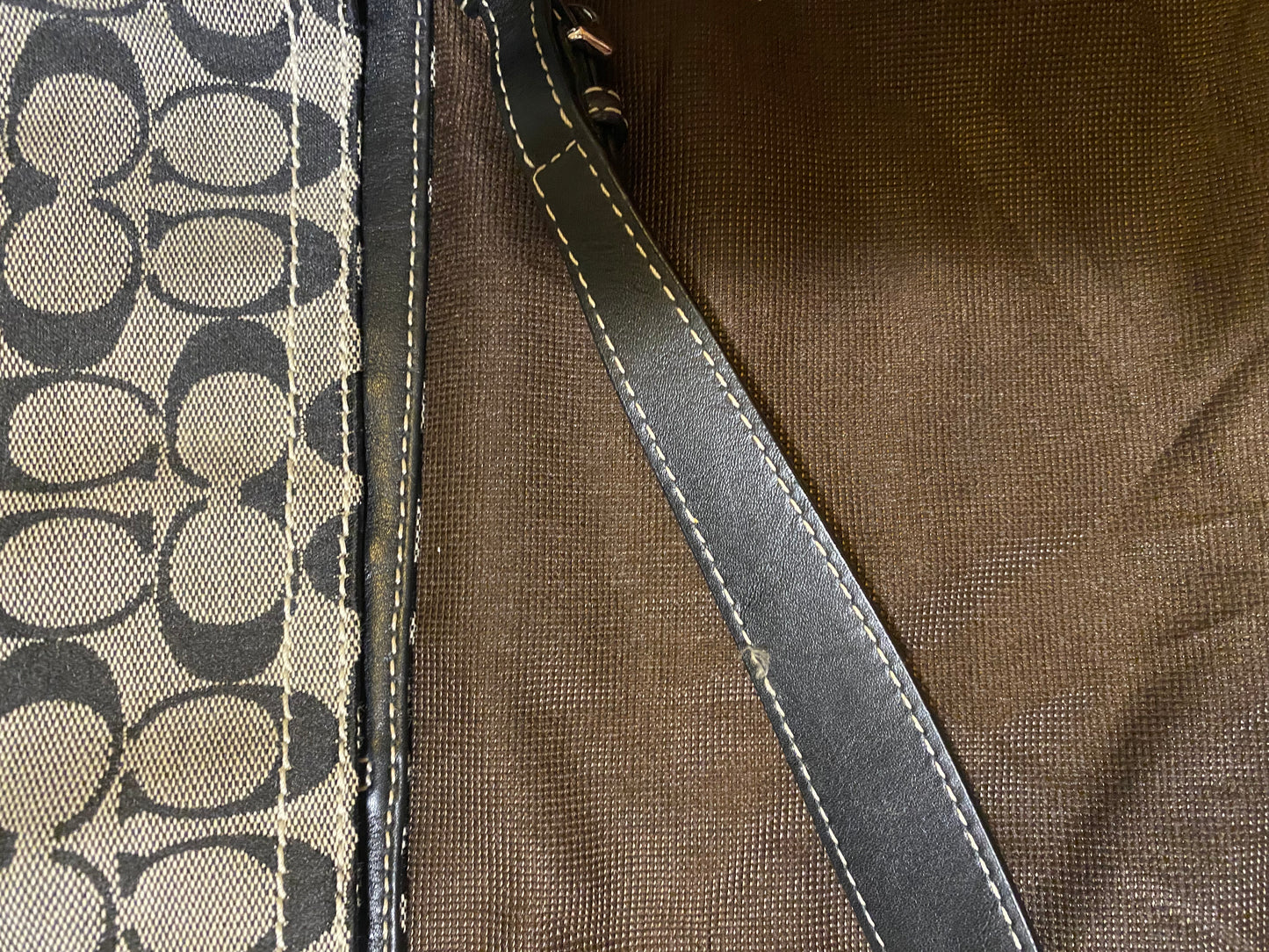 Vintage Bags: Large Black Coach Bag