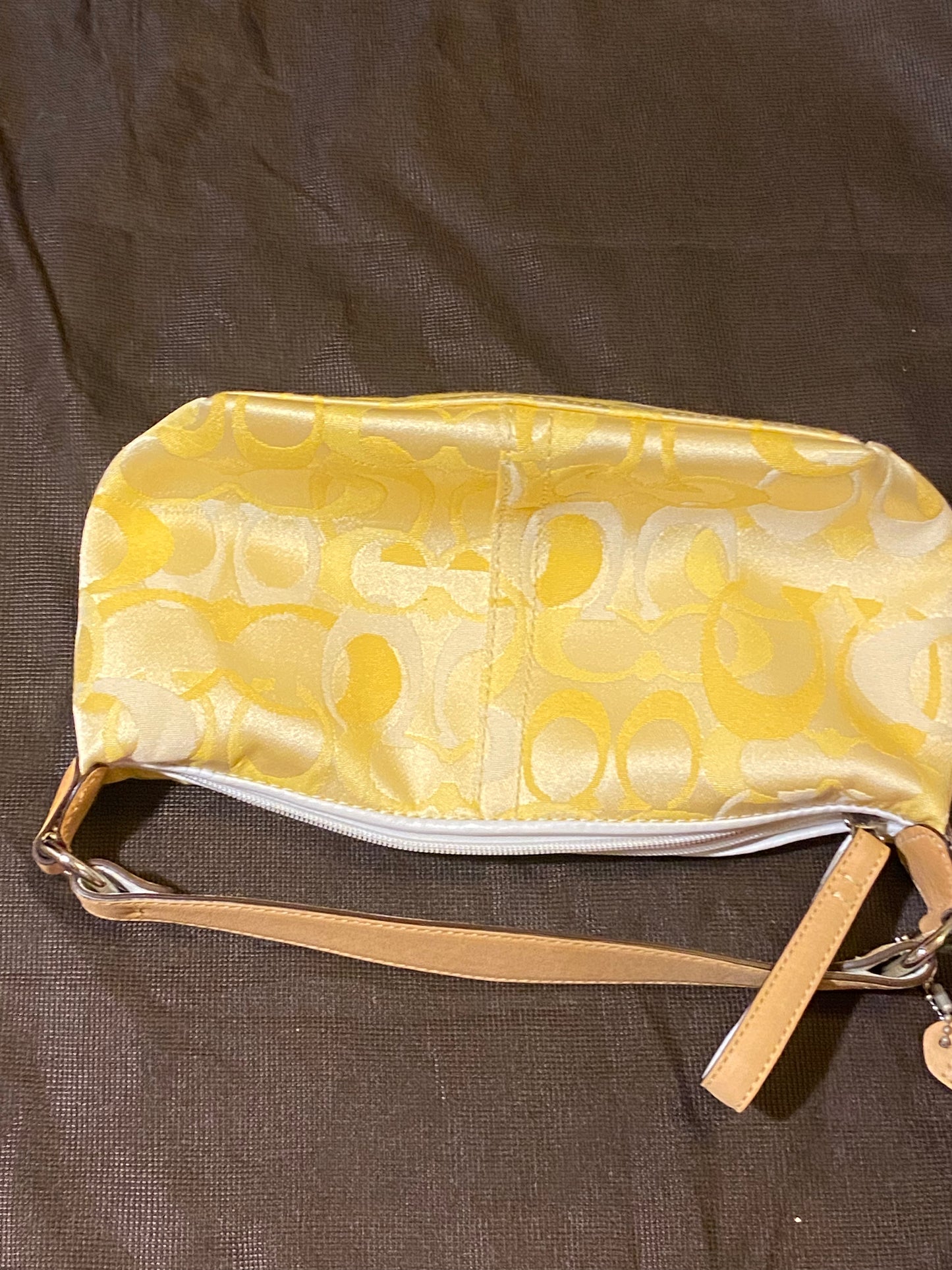Vintage Bags: Small Yellow Coach Bag