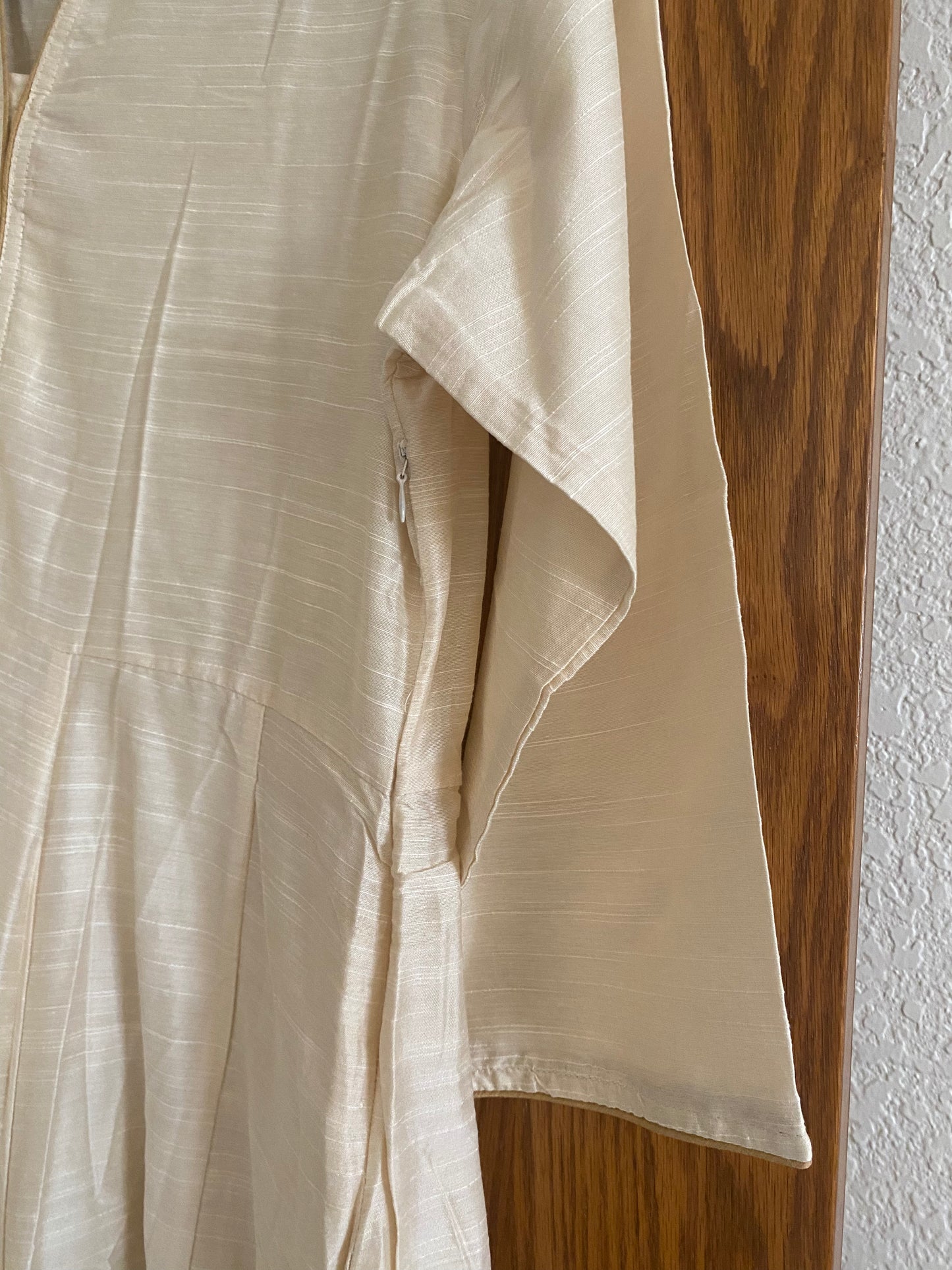 Long Beige Kurtha