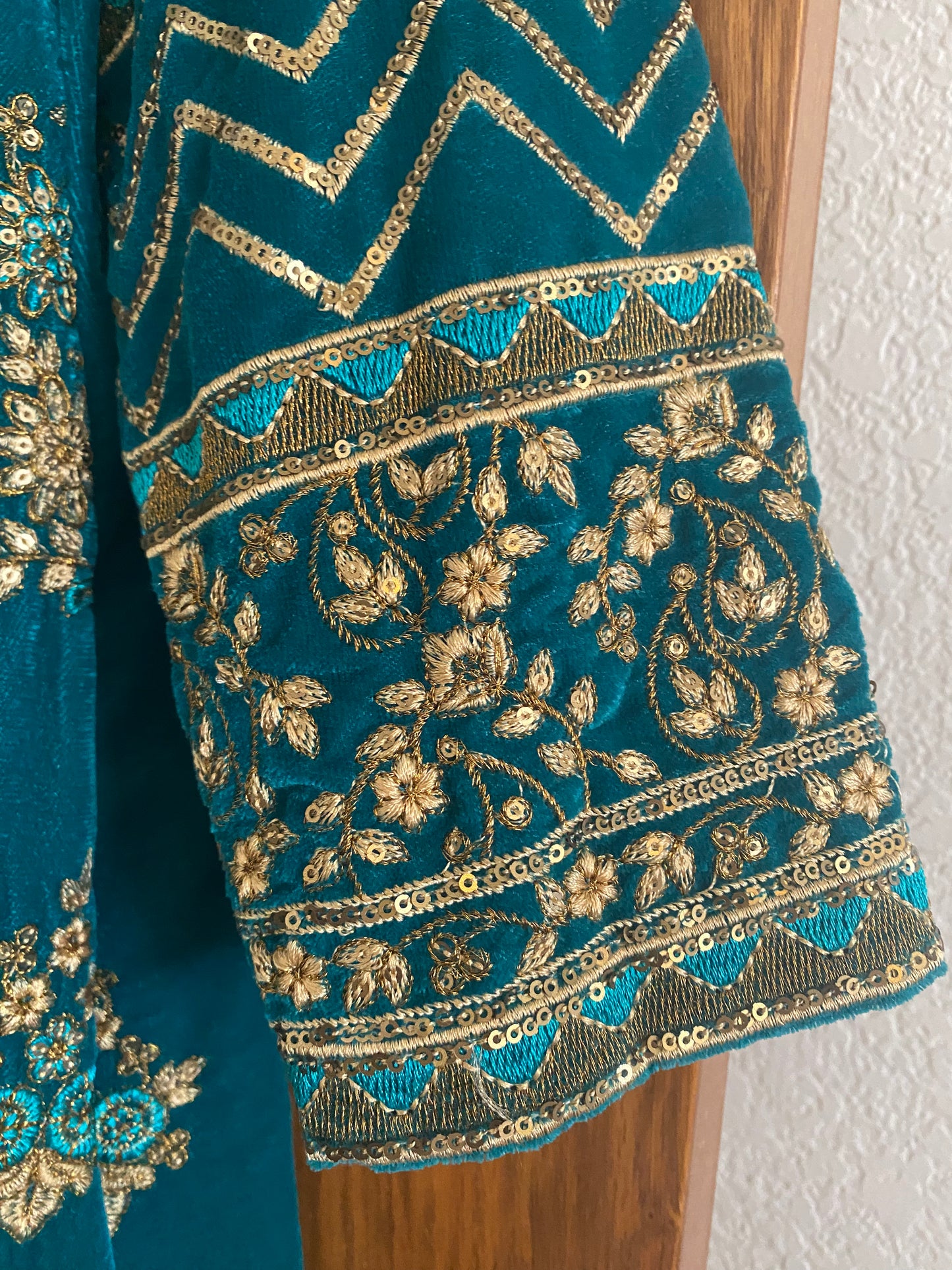 New Clothing: Green Velvet Formal Dress