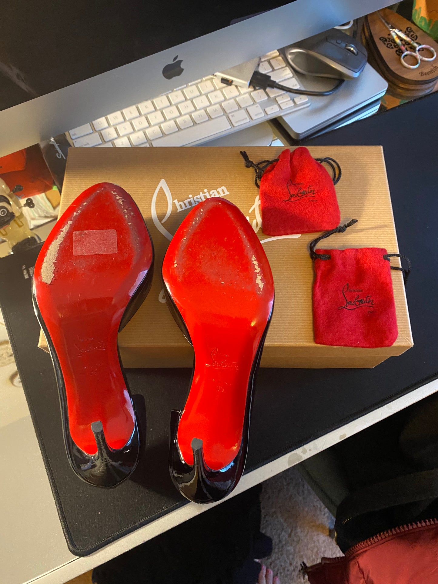 Used Shoes: Christian Louboutin Demi You Patent
