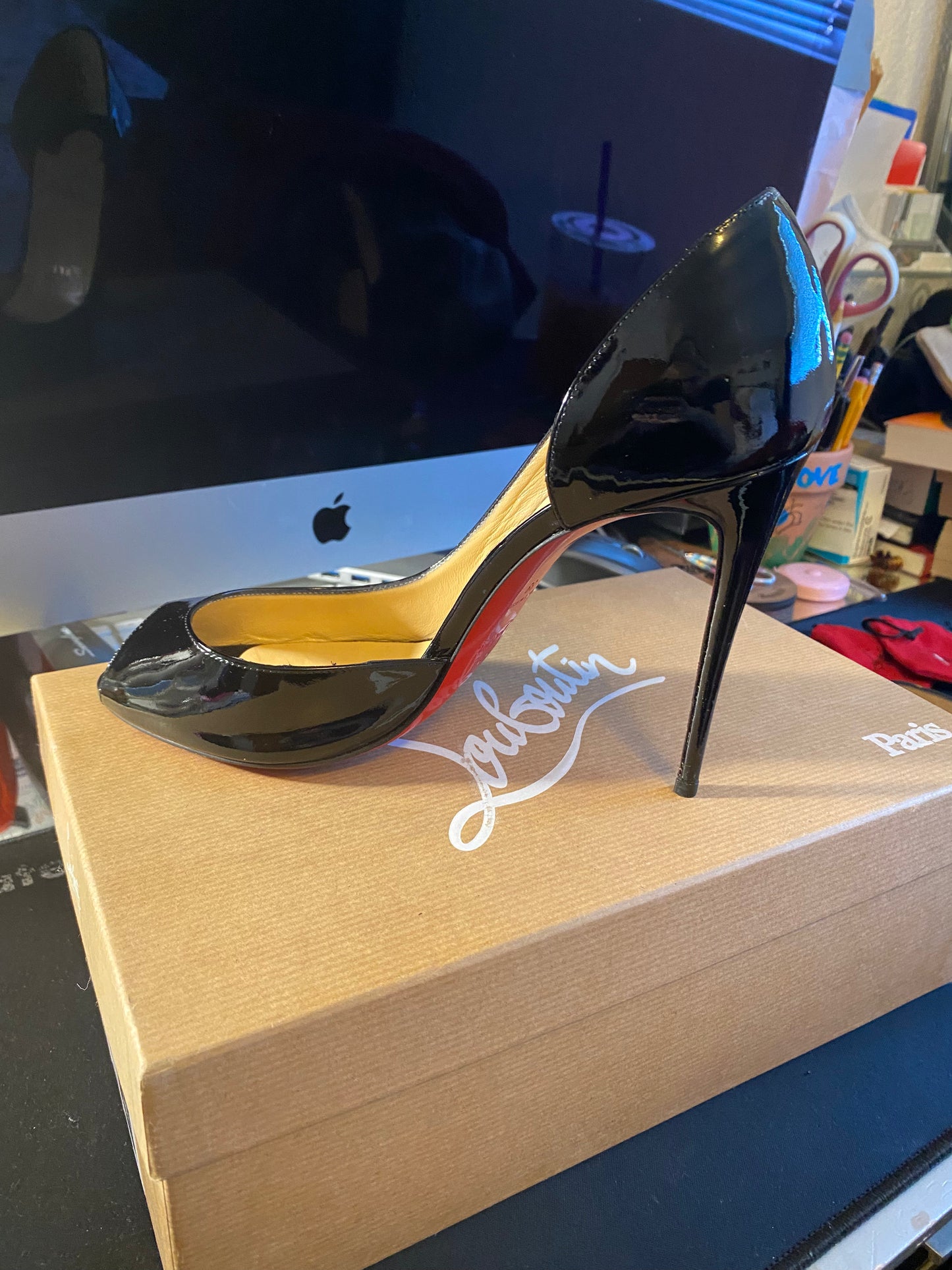 Used Shoes: Christian Louboutin Demi You Patent