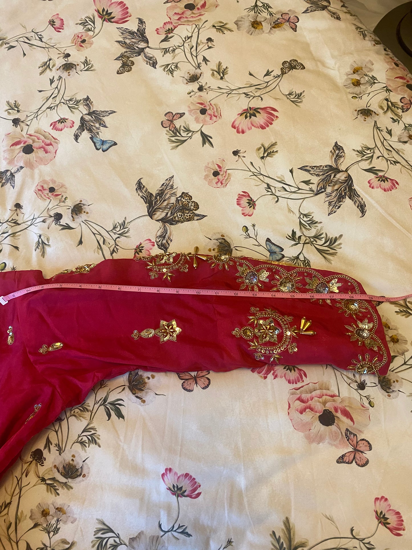New Clothing: Pink Silk, 3 Piece Wedding Dress