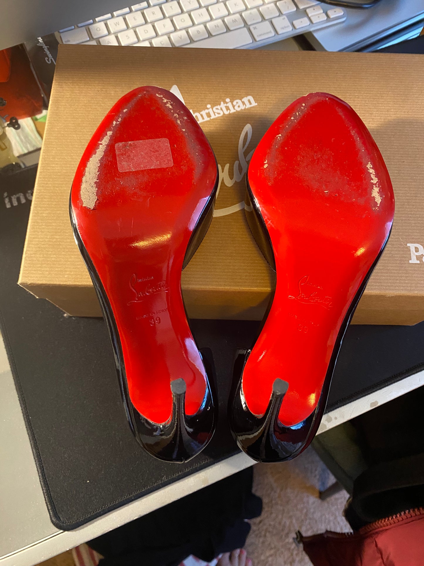Used Shoes: Christian Louboutin Demi You Patent