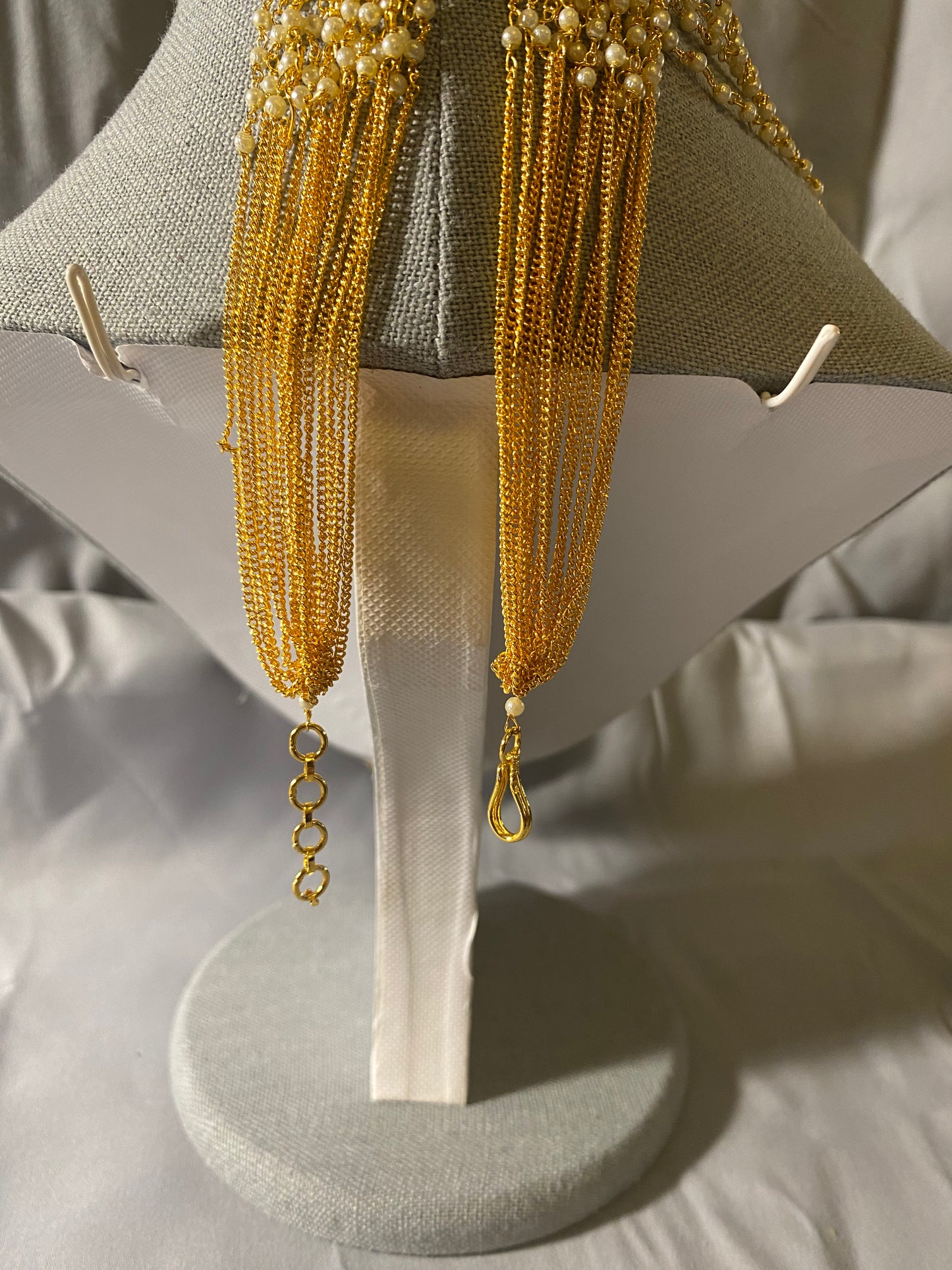 New Jewelry: Long Pearl Gold Plated Necklace