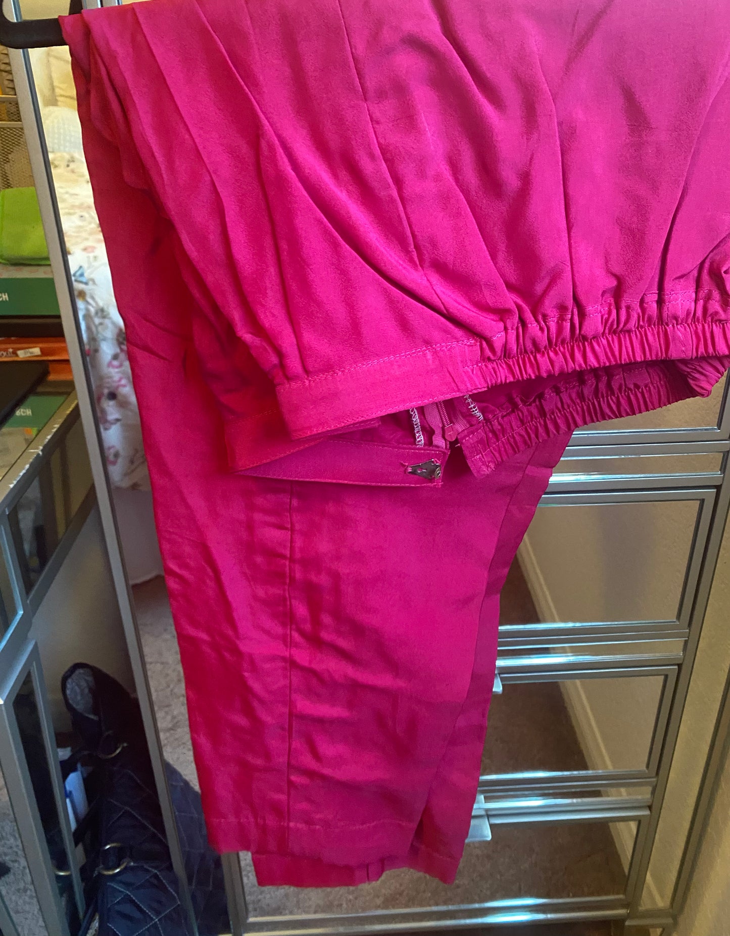 New Clothing: Pink Silk, 3 Piece Wedding Dress