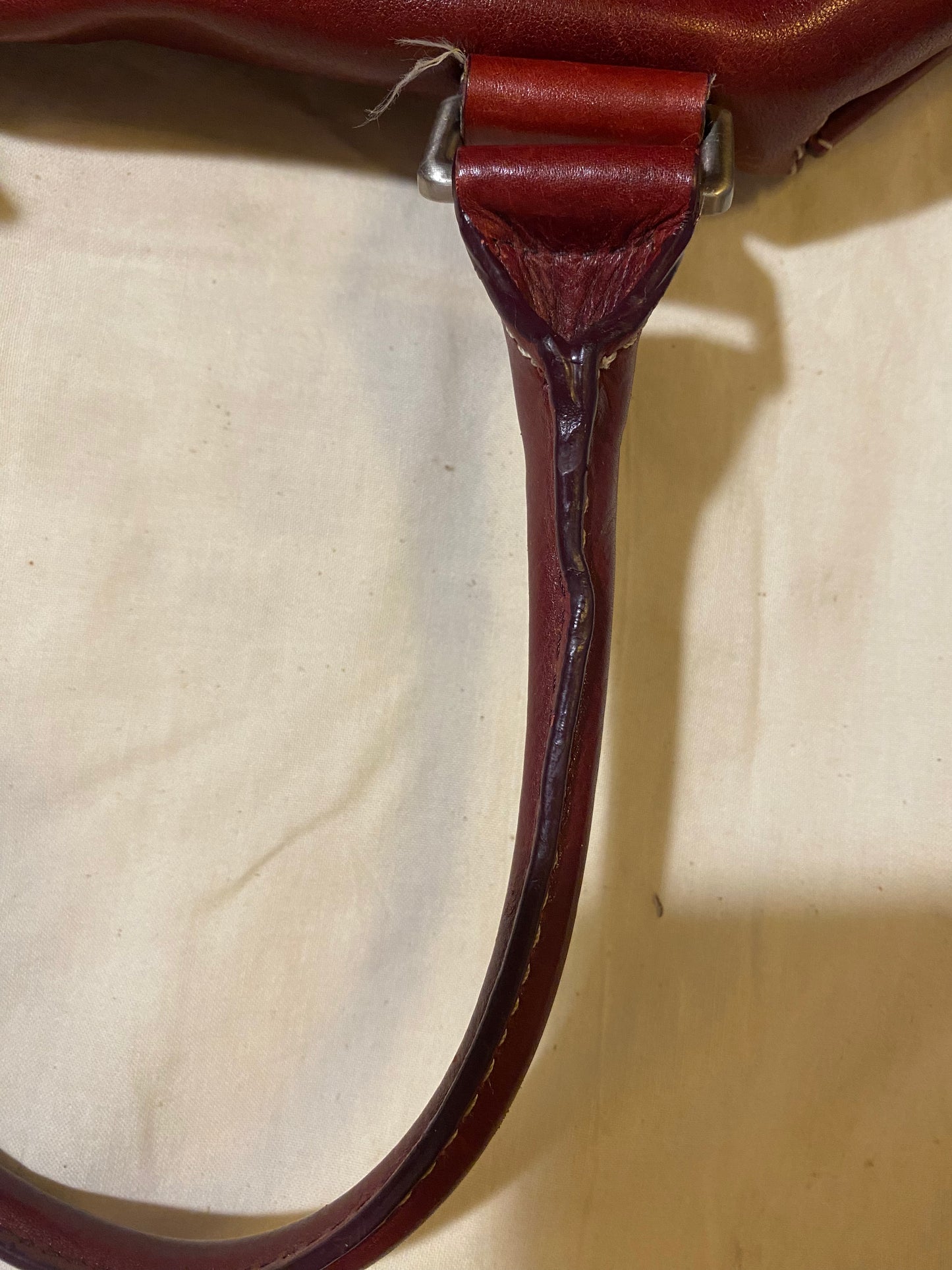 Used Bags: Red Leather Michael Bag