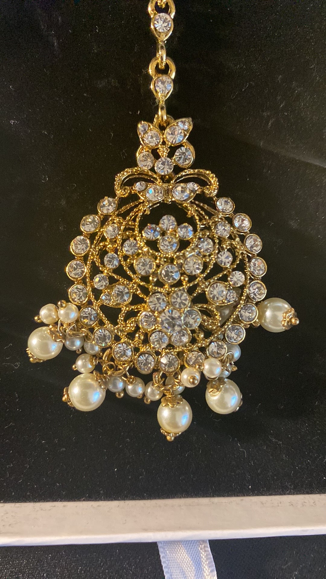 New Jewelry: 3 Piece Gold Plated Crystal Wedding Set