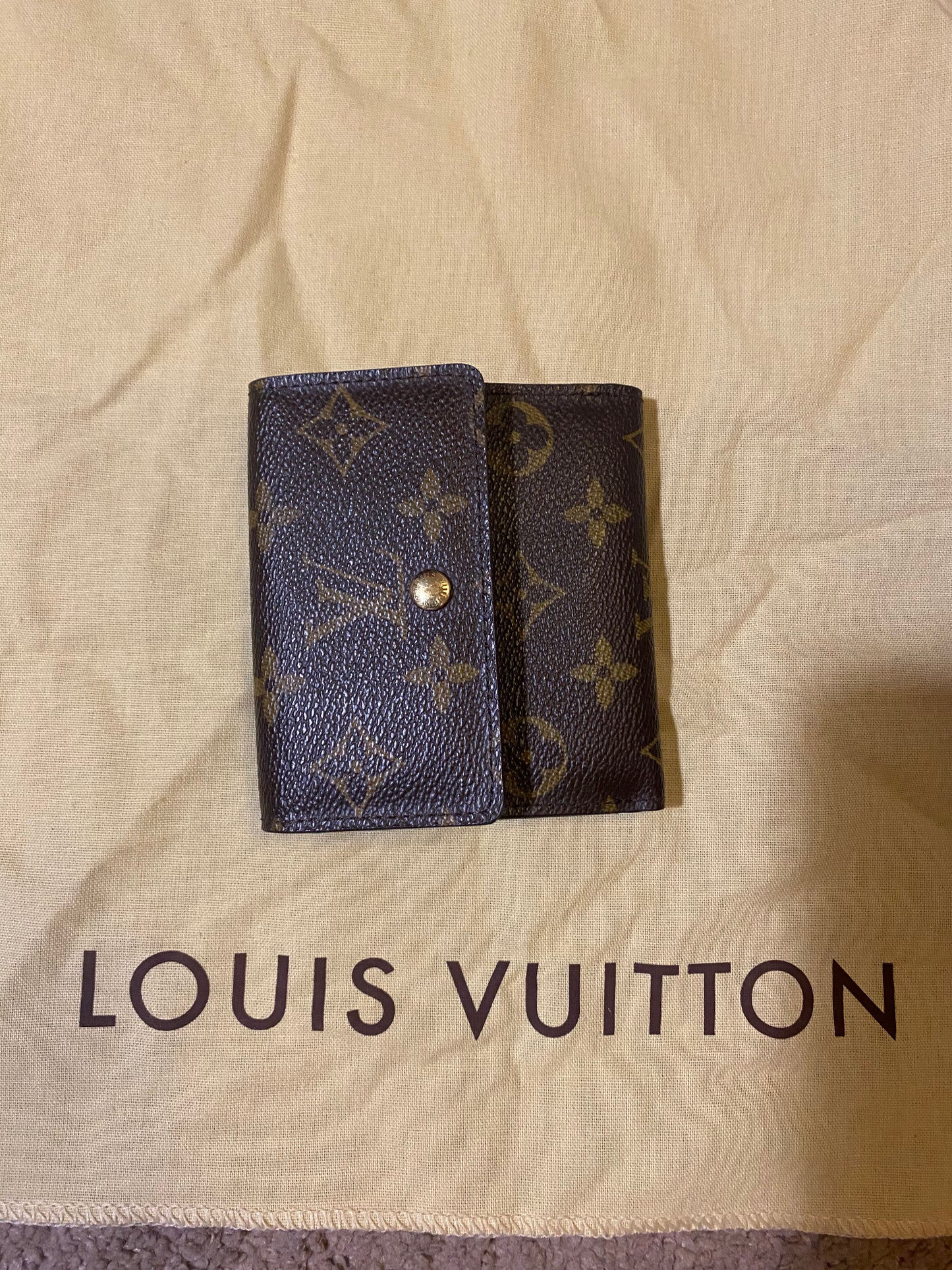 Vintage Bag: Authentic Louis Vuitton Wallet and Round Coin Purse