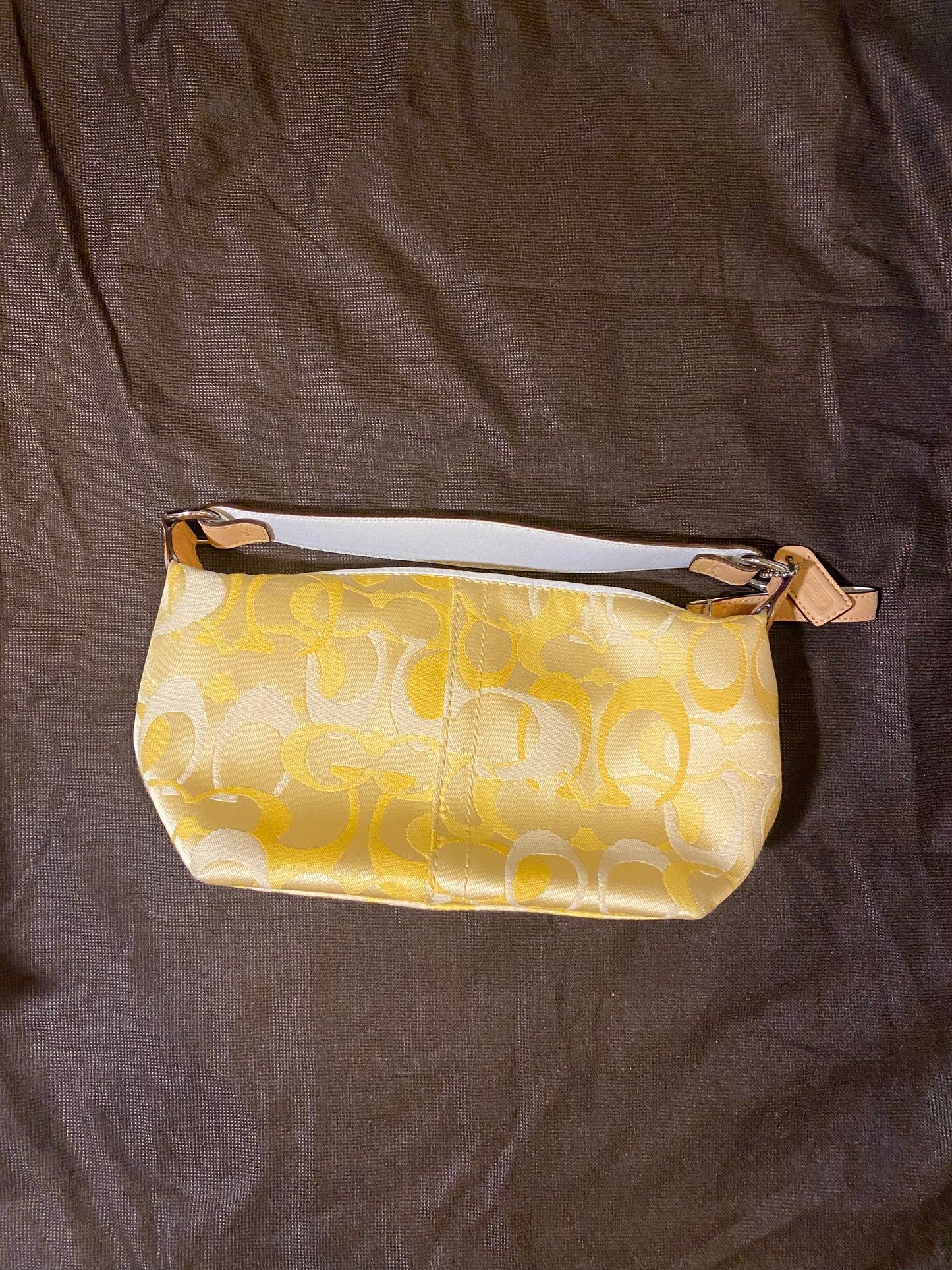 Vintage Bags: Small Yellow Coach Bag