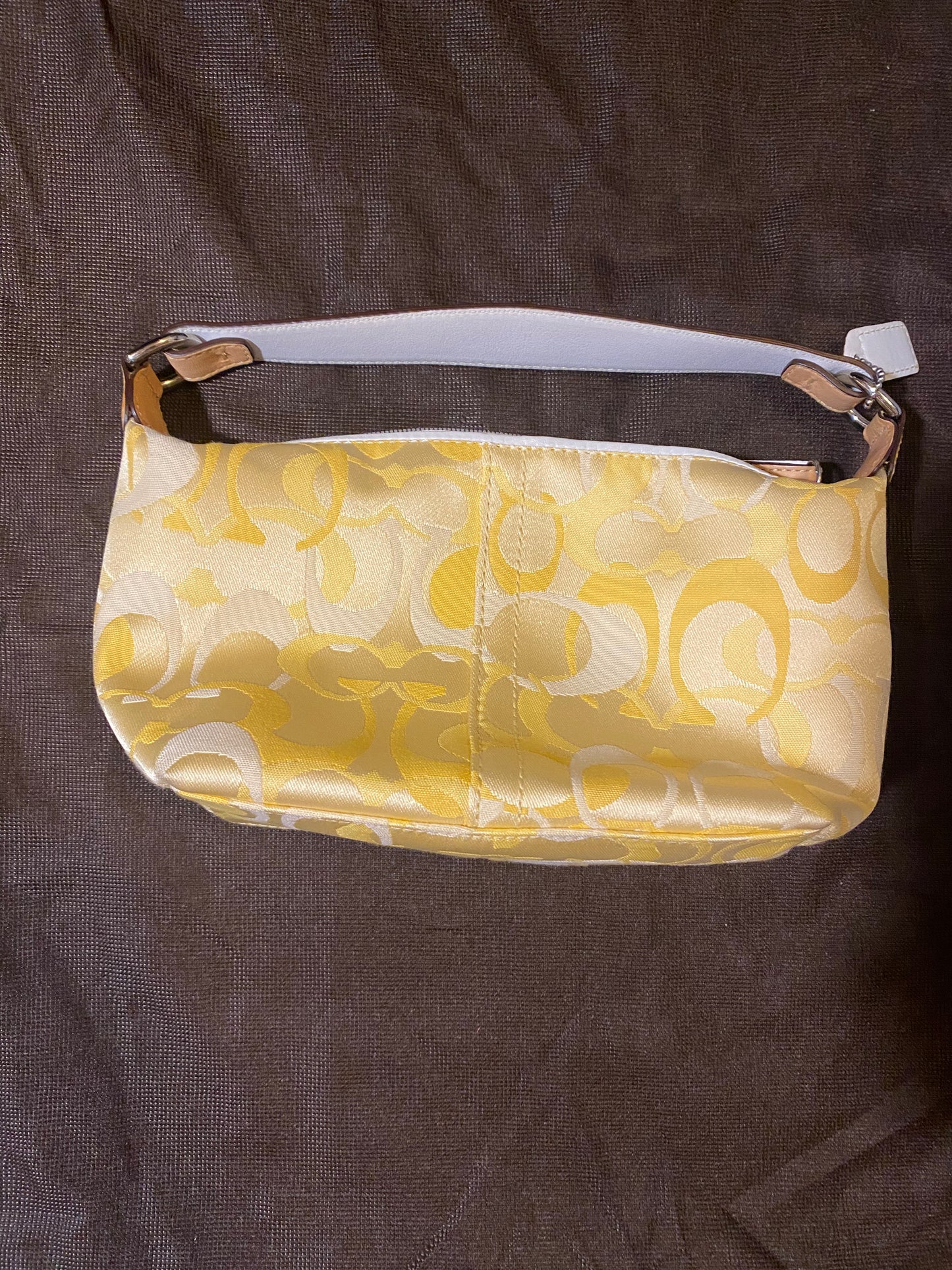 Vintage Bags: Small Yellow Coach Bag