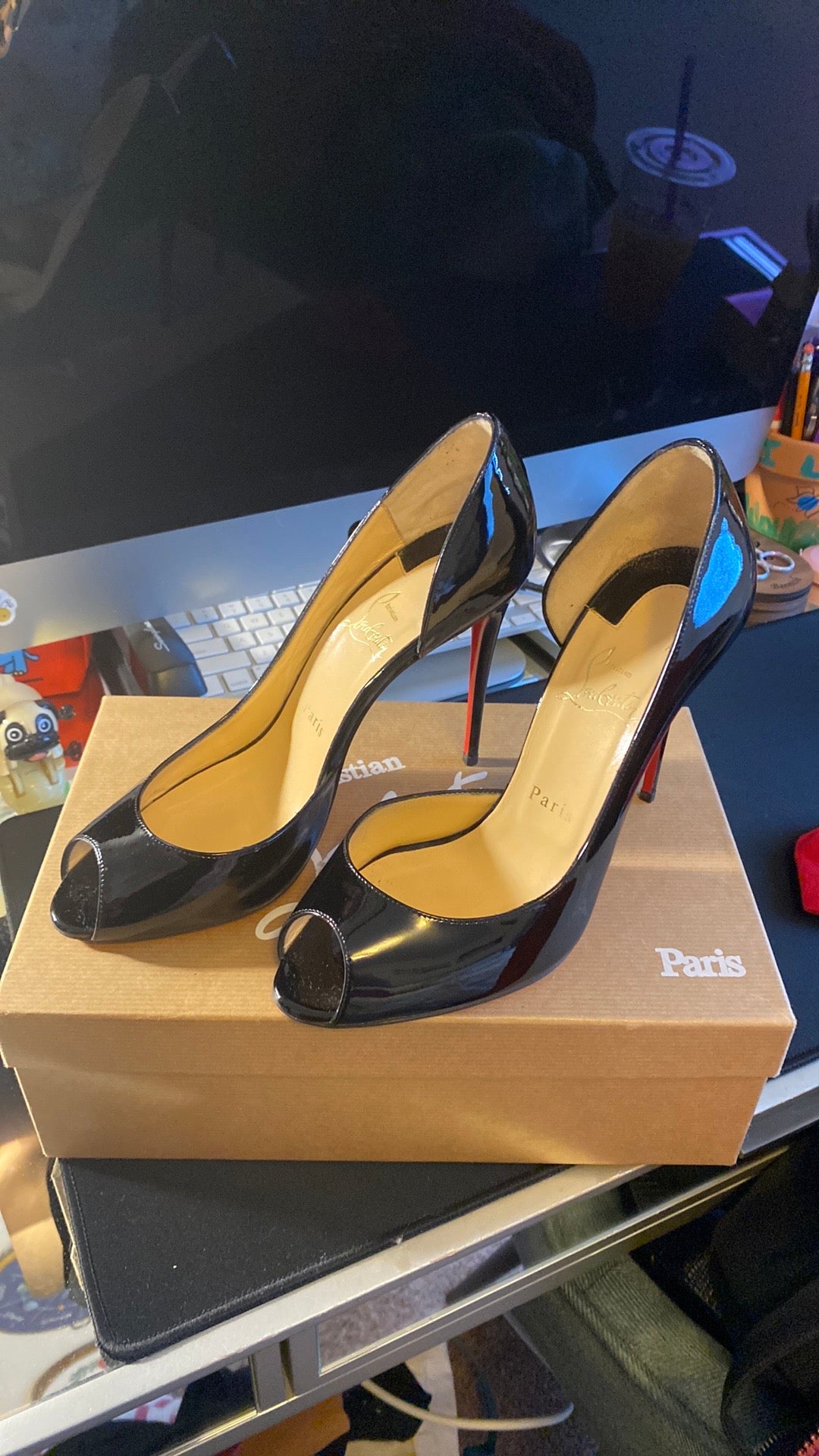 Used Shoes: Christian Louboutin Demi You Patent