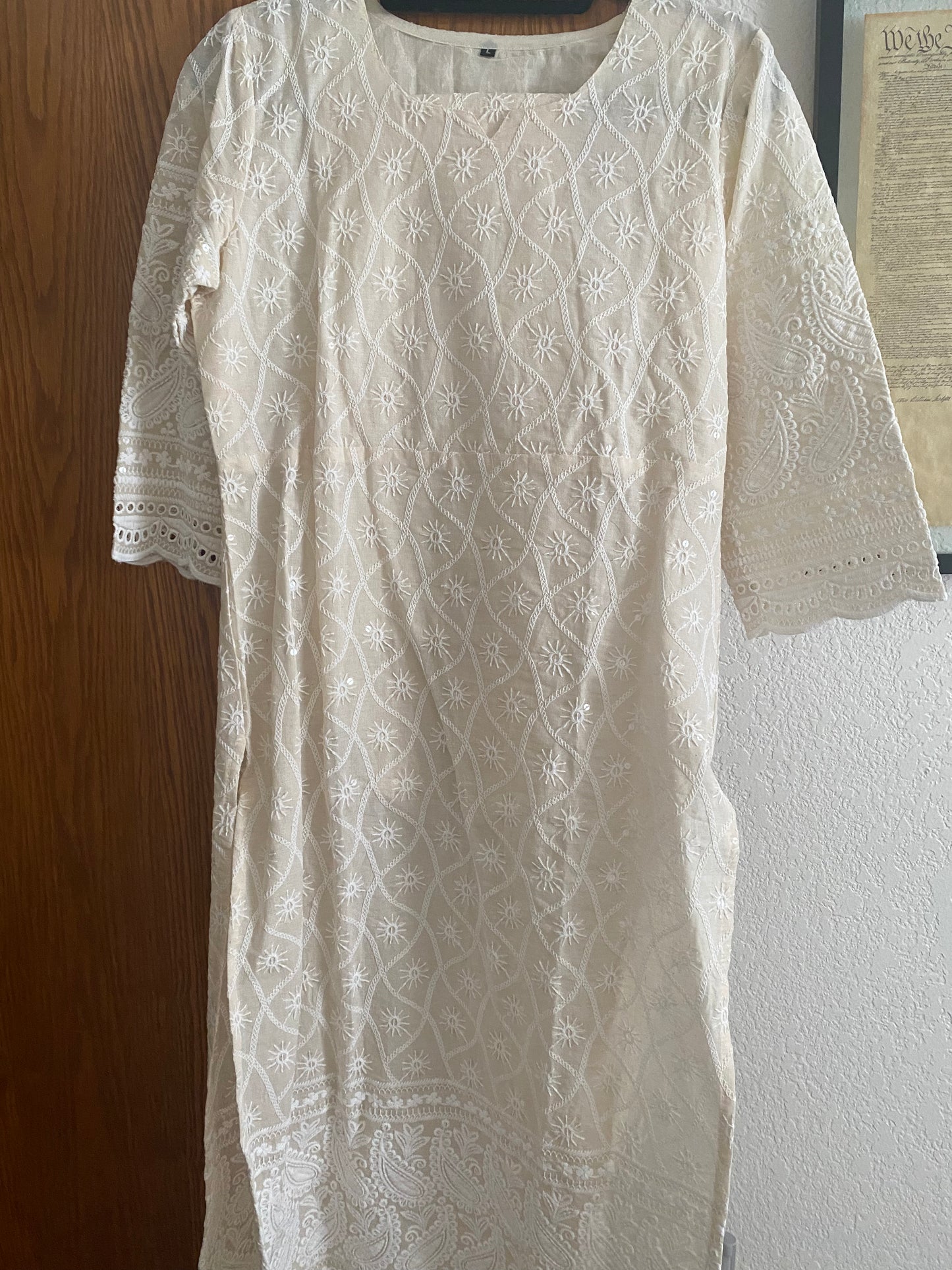 New Clothing: 3 Piece Off White Dress