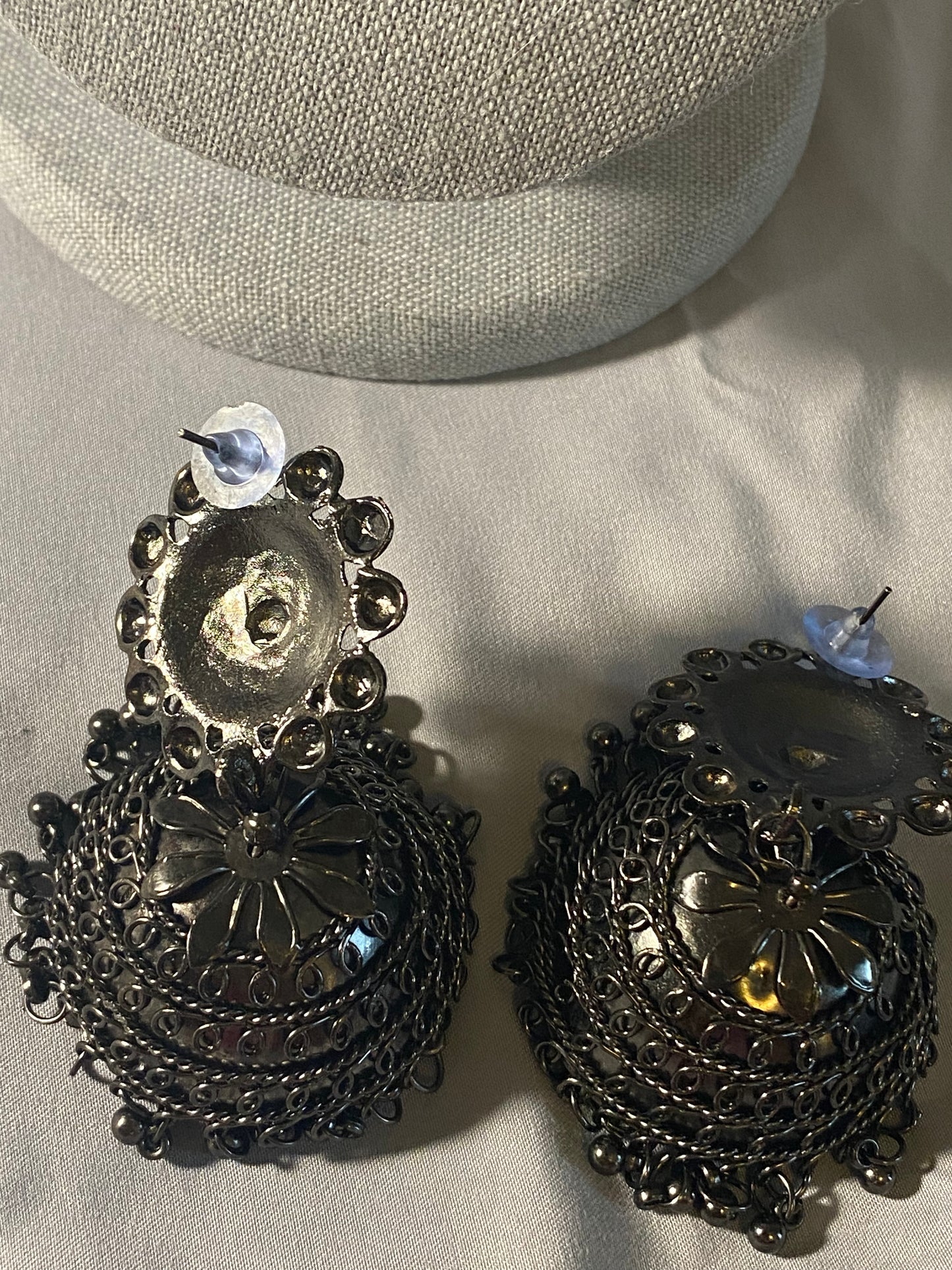 New Jewelry: Long Black Jhumki Earrings