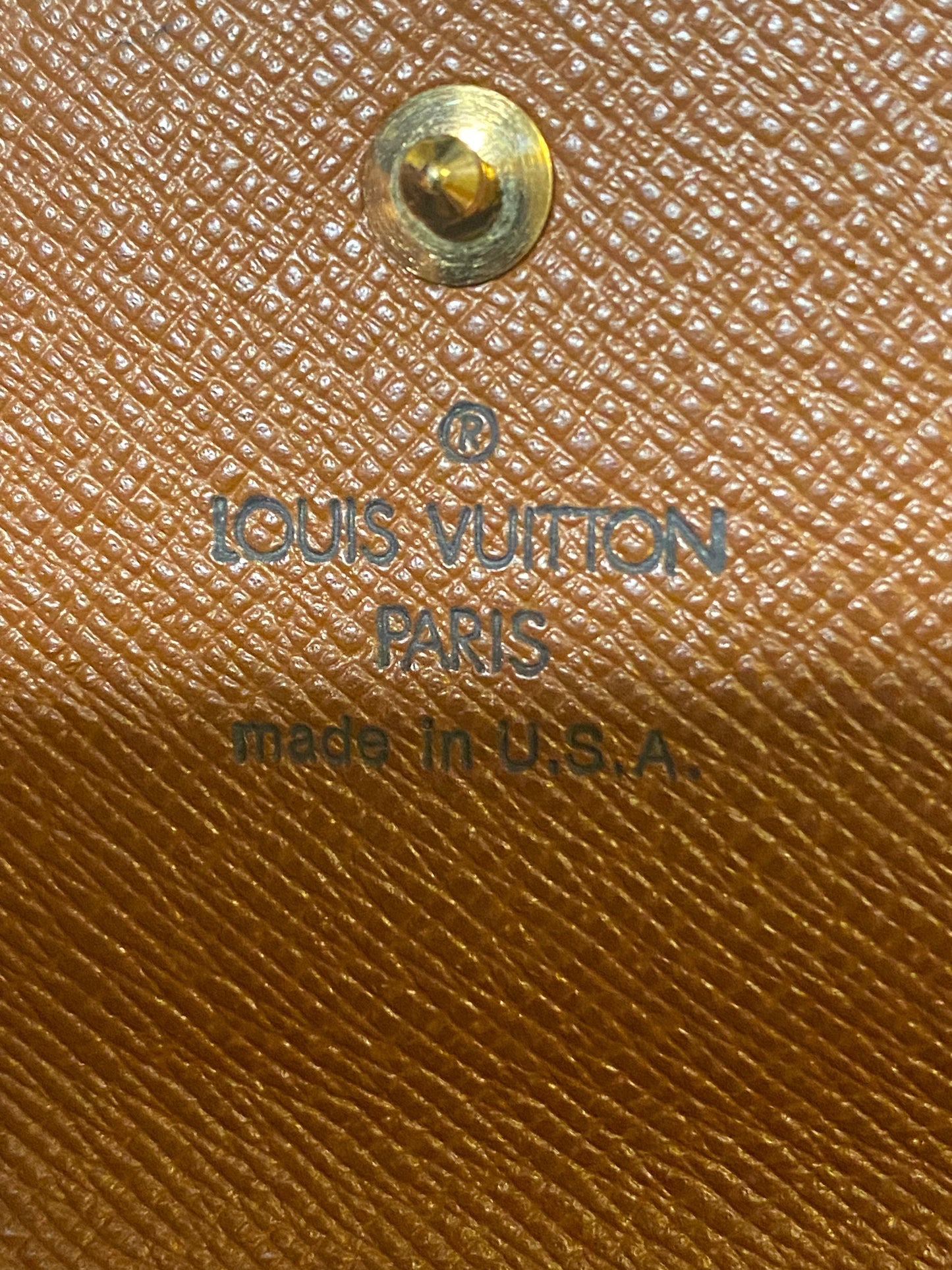 Vintage Bag: Authentic Louis Vuitton Wallet and Round Coin Purse