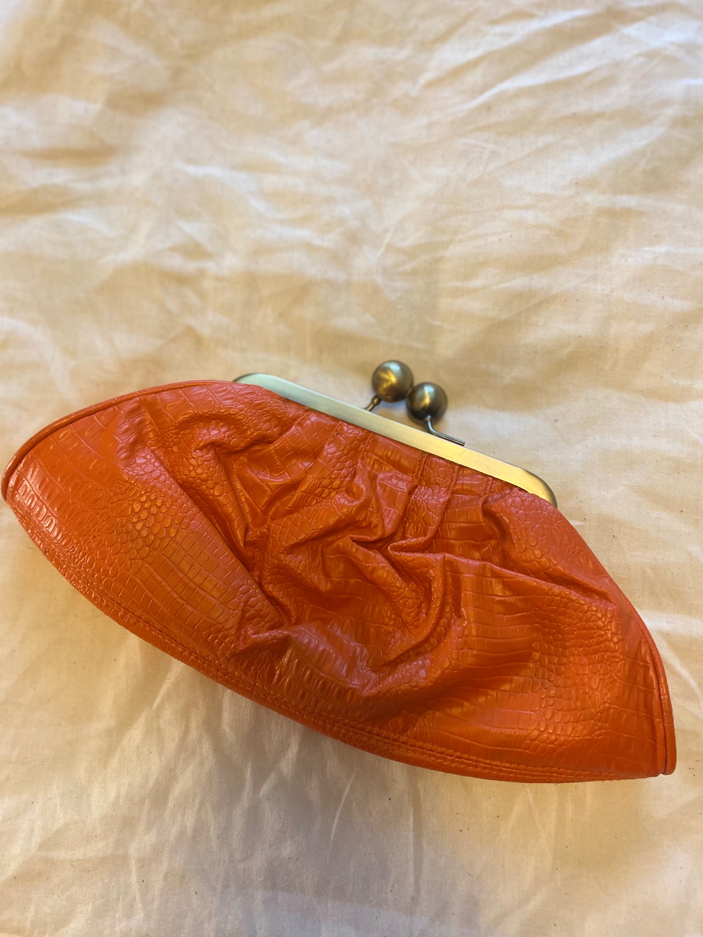 New Bag: Orange Clutch