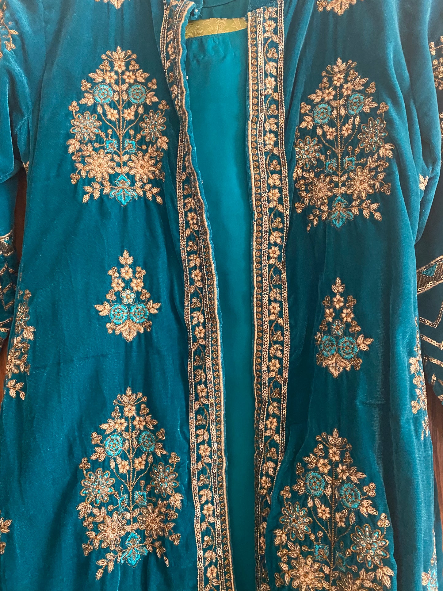 New Clothing: Green Velvet Formal Dress