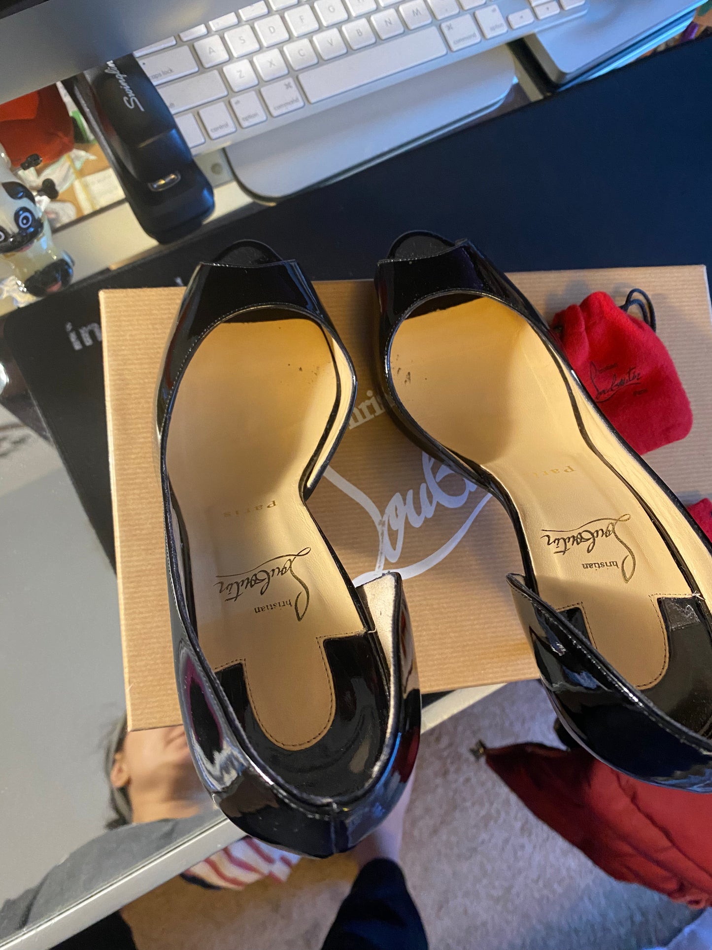 Used Shoes: Christian Louboutin Demi You Patent