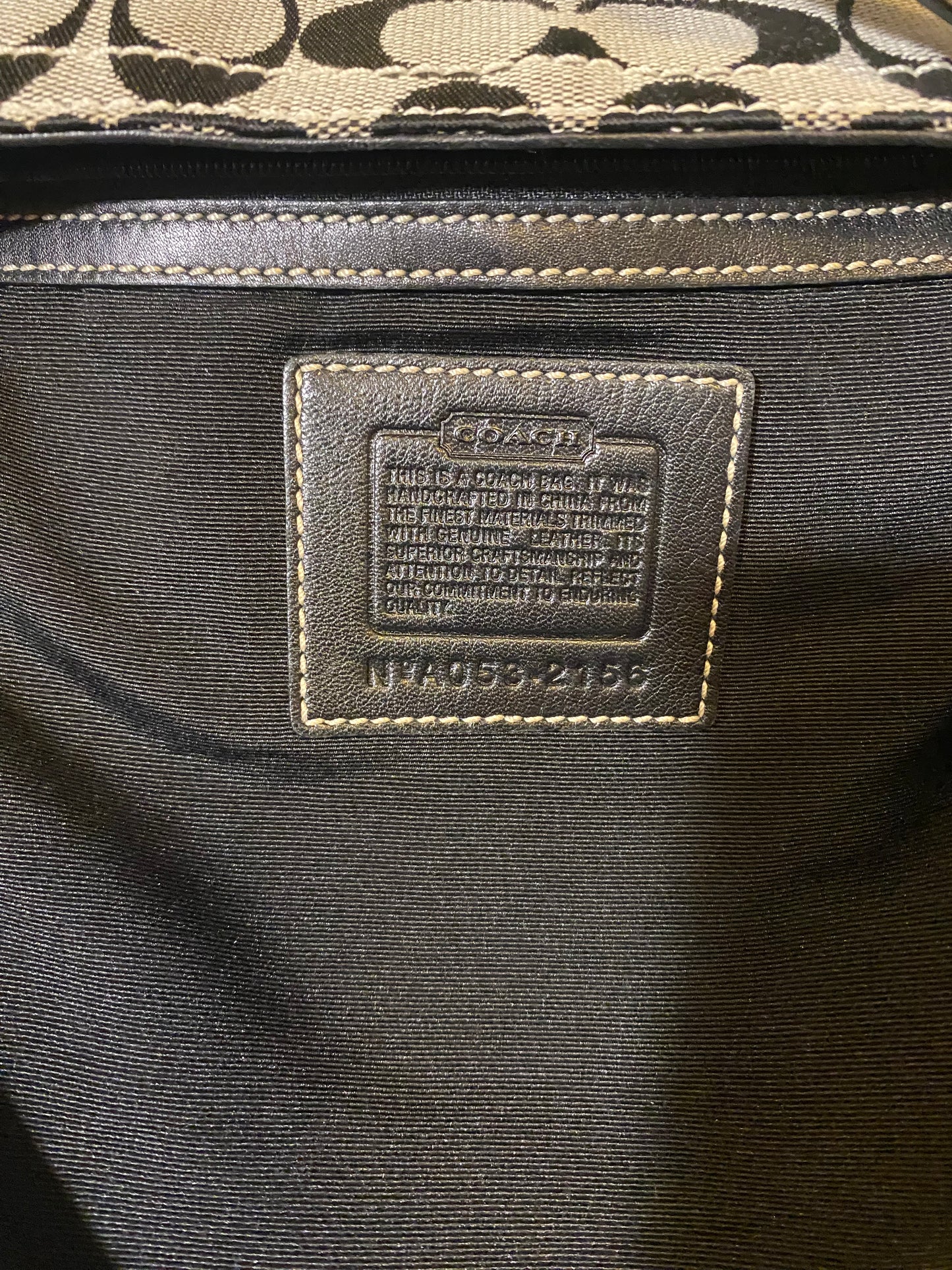 Vintage Bags: Large Black Coach Bag