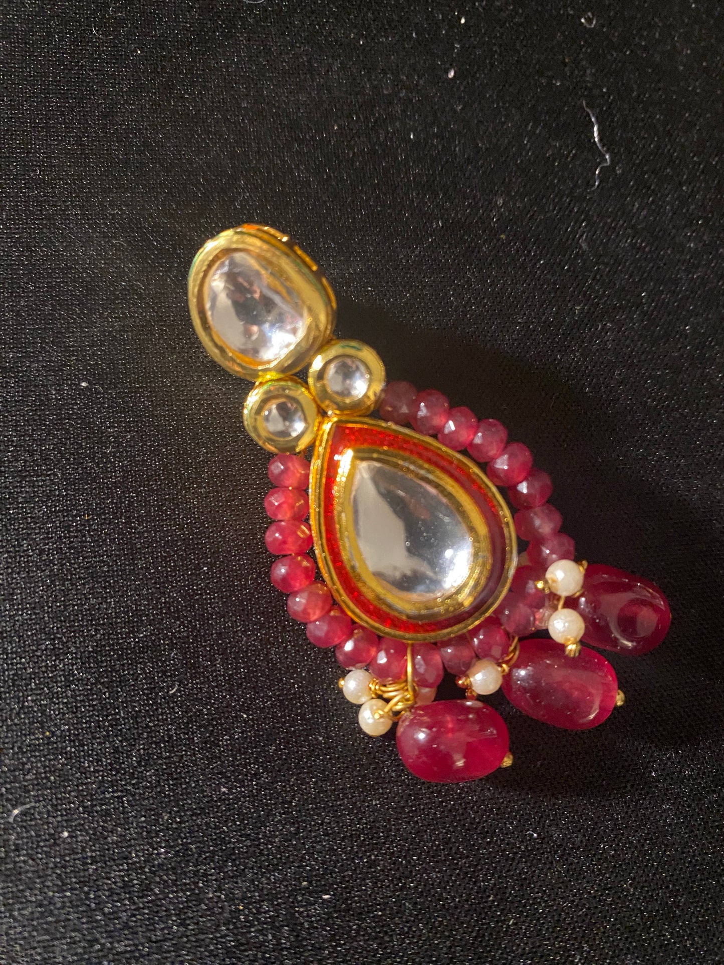 New Jewelry: Pink Kundan Earrings
