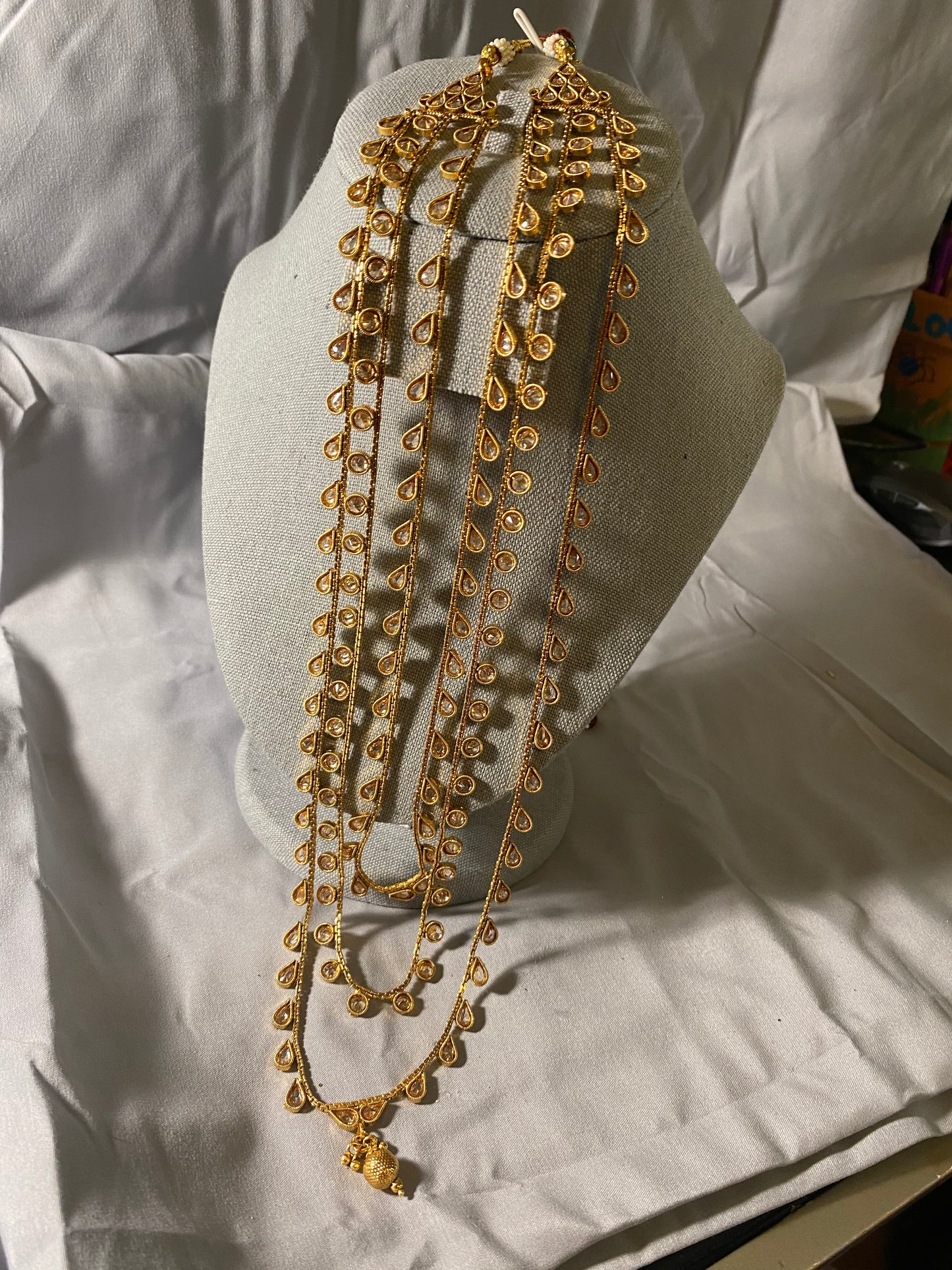 New Jewelry: Gold Plated Long Polti Mala Necklace
