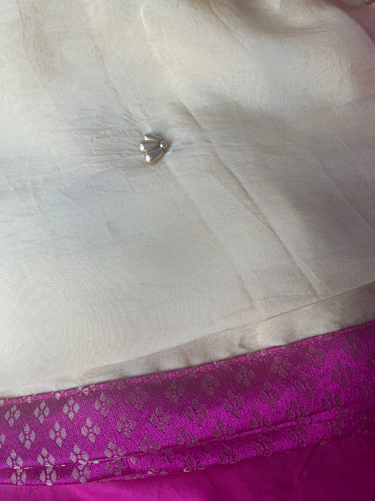 New Clothing: Pink Silk, 3 Piece Wedding Dress