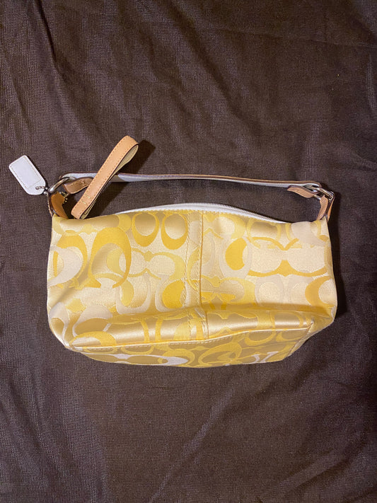 Vintage Bags: Small Yellow Coach Bag