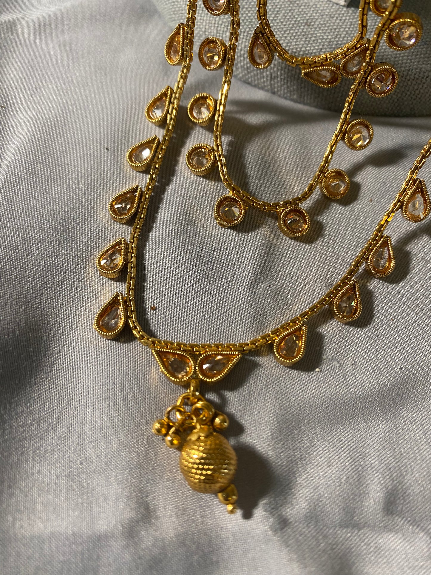 New Jewelry: Gold Plated Long Polti Mala Necklace