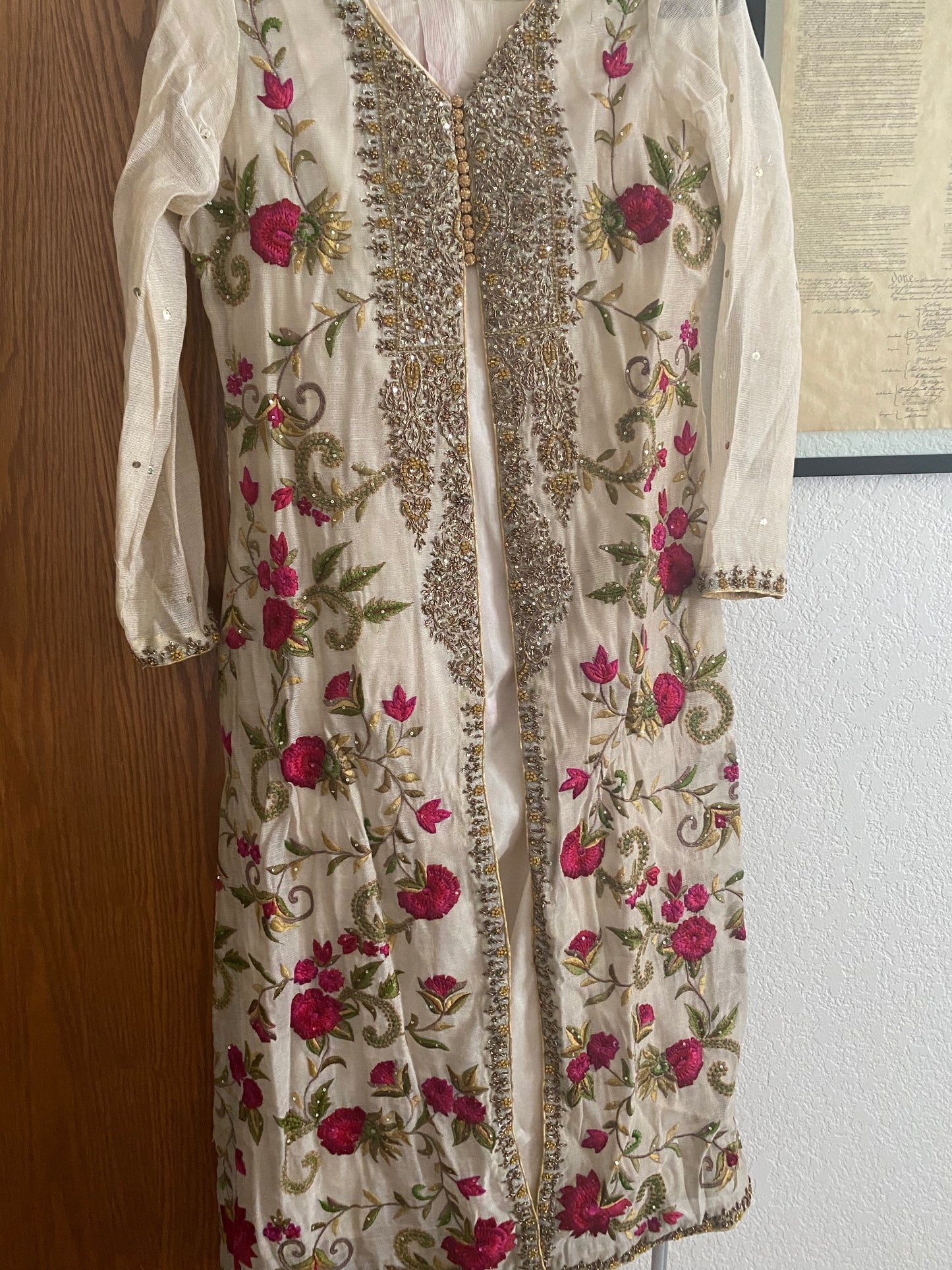 Ivory Formal 4 Piece Dress