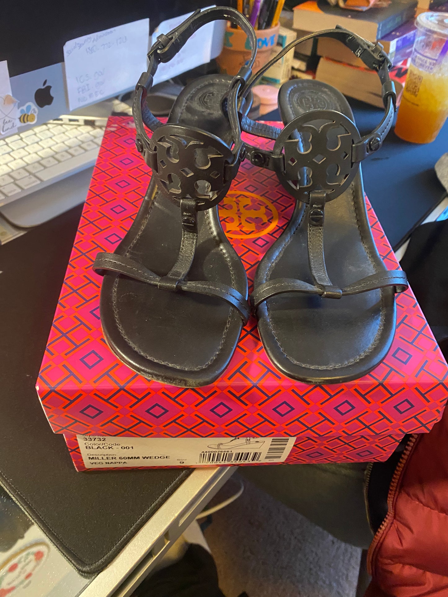 New Shoes: Tory Burch Black Wedges