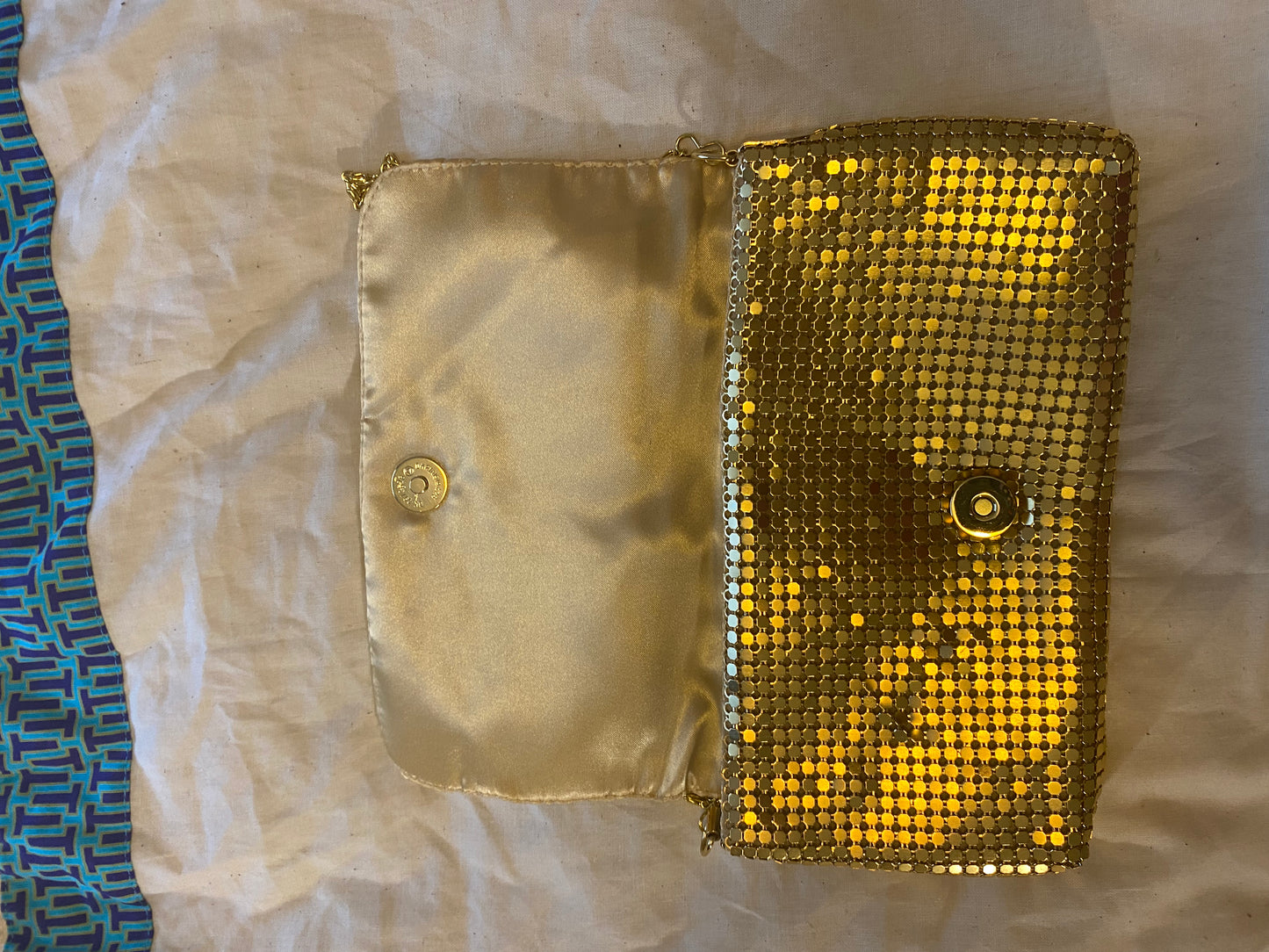 Like New Bag: Gold Clutch