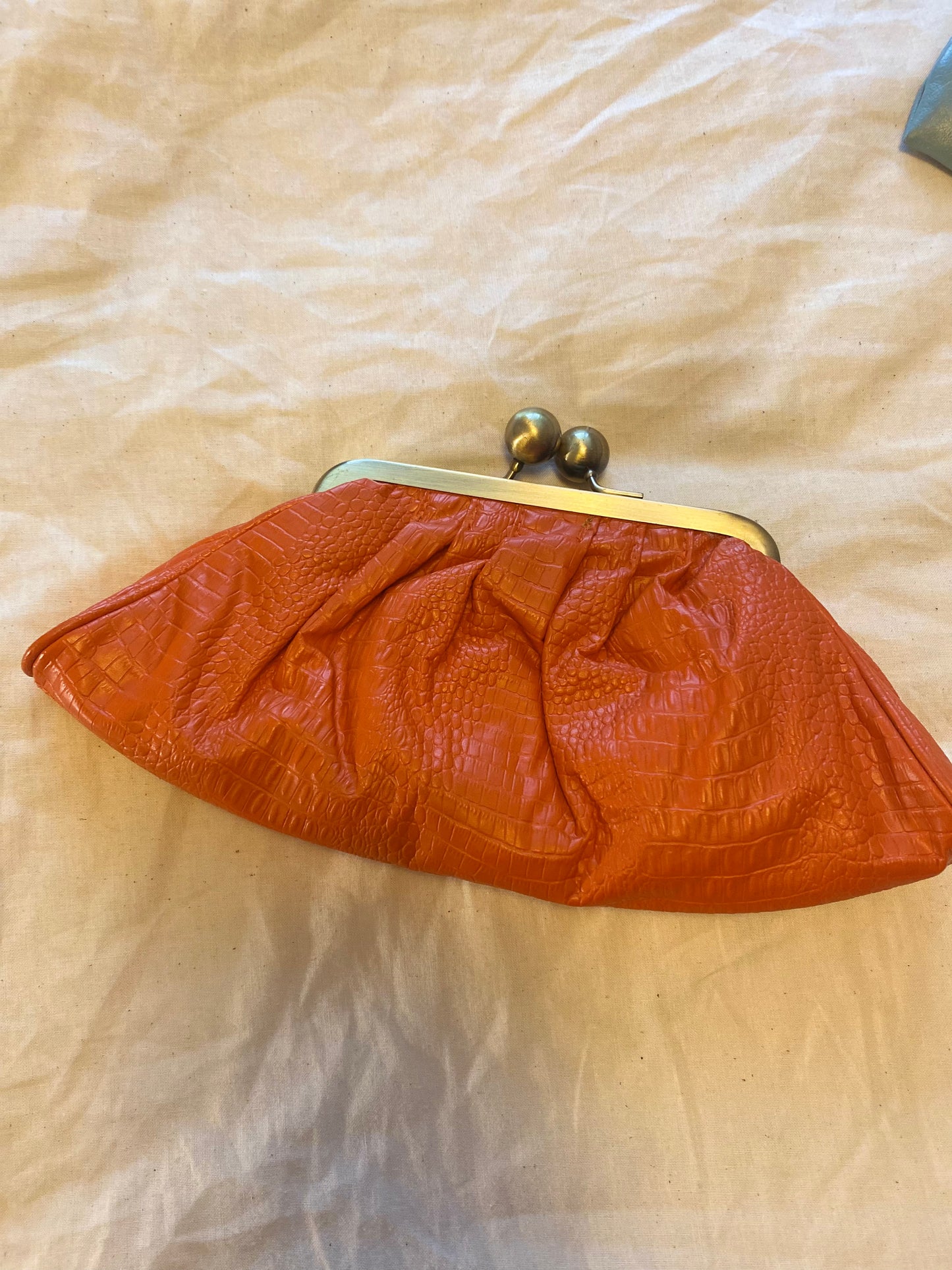 New Bag: Orange Clutch