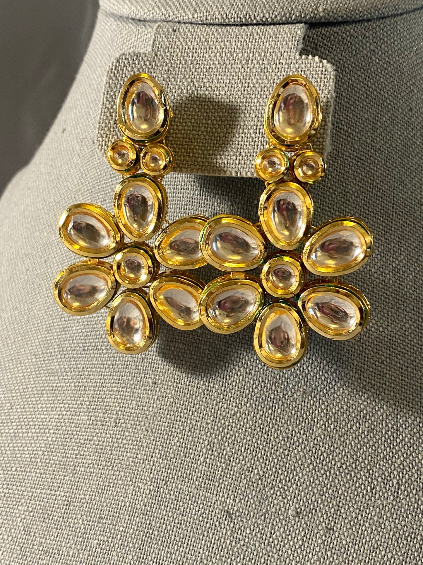 New Jewelry: Floral Kundan Choker Set