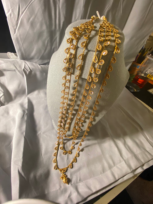 New Jewelry: Gold Plated Long Polti Mala Necklace