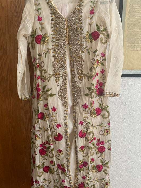 Ivory Formal 4 Piece Dress