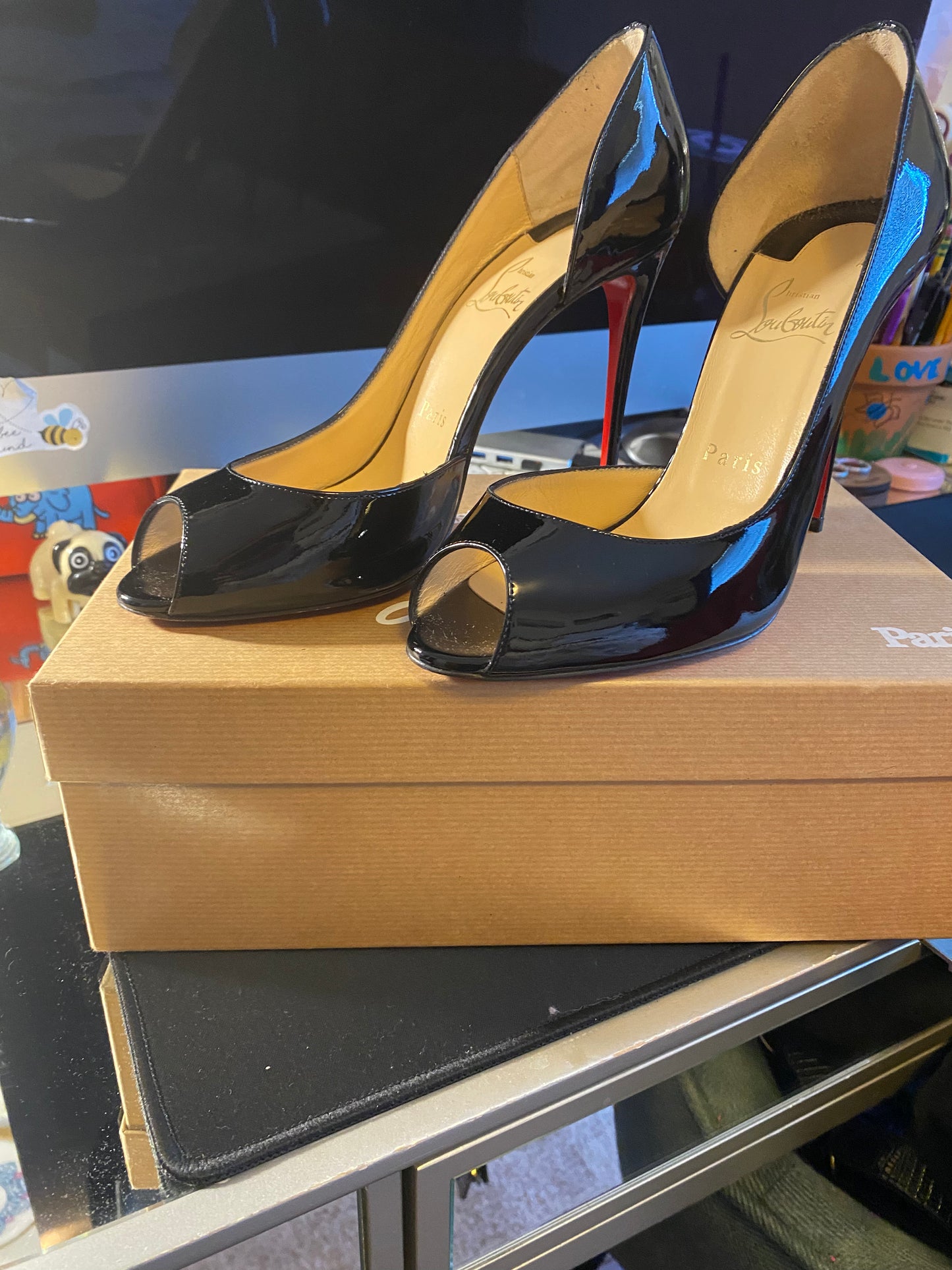 Used Shoes: Christian Louboutin Demi You Patent