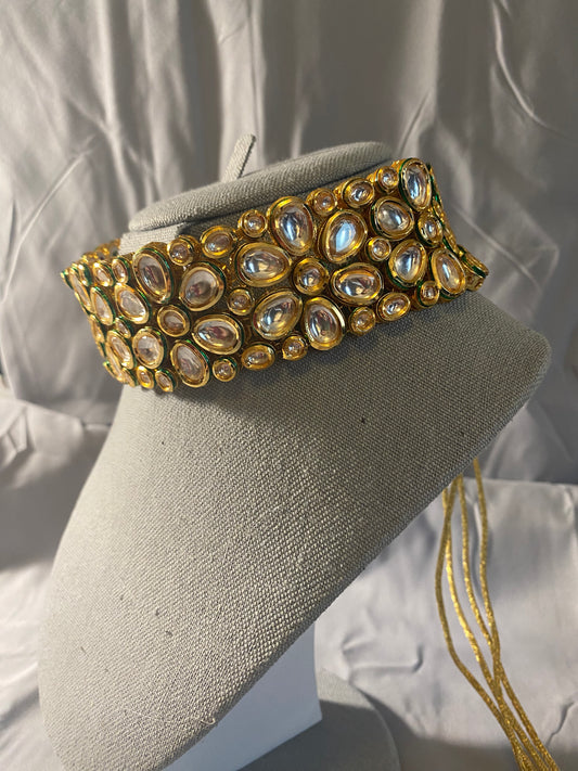 New Jewelry: Floral Kundan Choker Set