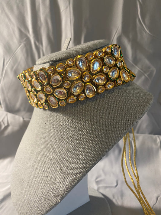 New Jewelry: Floral Kundan Choker Set