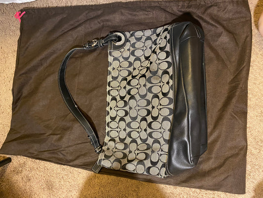 Vintage Bags: Large Black Coach Bag